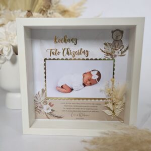 Ramka 3D Podziękowanie dla Chrzestnych