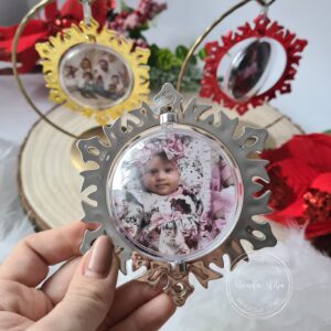 Personalizowana bombka Ornament ze zdjęciem