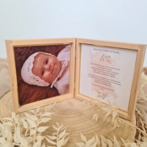 Pudełko drewniane Prośba o bycie Chrzestnym