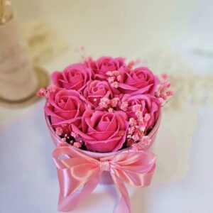 Flower Box kwiaty mydlane różane