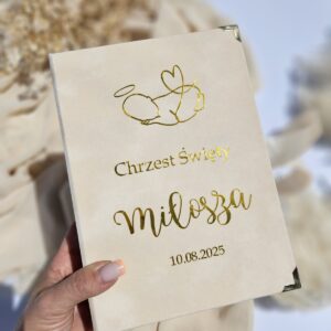 Personalizowany Album Luna 36/100/200/300 zdjęć Kieszeniowy Chrzest Święty aniołek