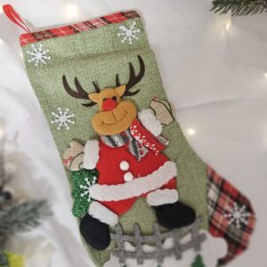 Personalizowana skarpeta świąteczna na kominek Renifer 3D 🧦