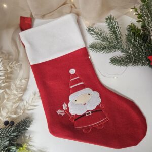 Personalizowana skarpeta świąteczna na kominek Mikołaj 40 cm 🧦