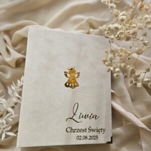 Personalizowany Album Luna 36/100/200/300 zdjęć Kieszeniowy Chrzest Święty aniołek 2
